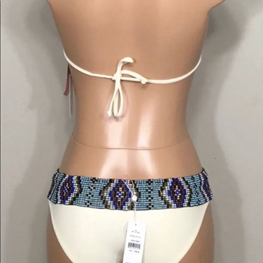 Pilyq beaded belted bikini bottoms. XS/S - Picture 5 of 7